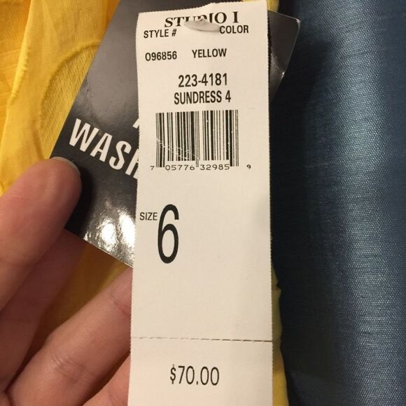 Studio I Sundress in Yellow! NWT! - Picture 2 of 5